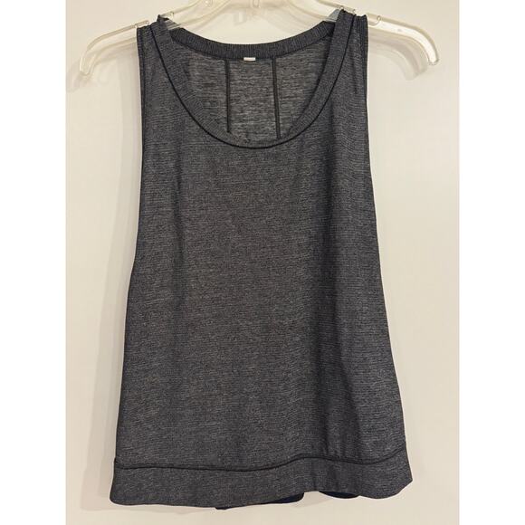 Lululemon Pace Perfect Tank | Size Large | Heathered Black Gray - Picture 2 of 6